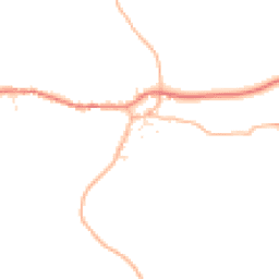 Daytime road noise heatmap for TQ7 2NX