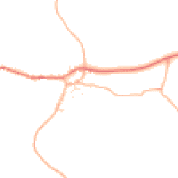 Daytime road noise heatmap for TQ7 2NZ