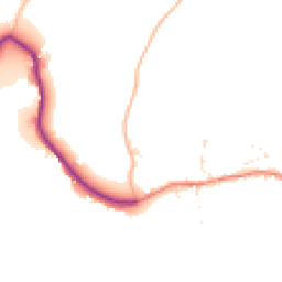 Daytime road noise heatmap for TQ7 2TT