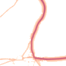 Daytime road noise heatmap for TQ7 3BT