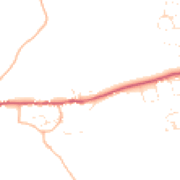 Daytime road noise heatmap for TQ7 3PQ