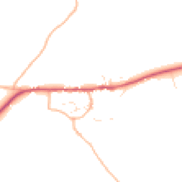 Daytime road noise heatmap for TQ7 3PW