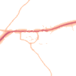 Daytime road noise heatmap for TQ7 3PY