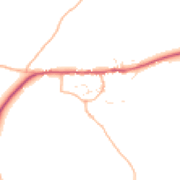 Daytime road noise heatmap for TQ7 3PZ
