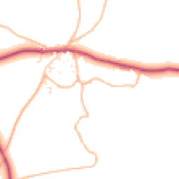 Daytime road noise heatmap for TQ7 3QR
