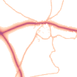 Daytime road noise heatmap for TQ7 3QX