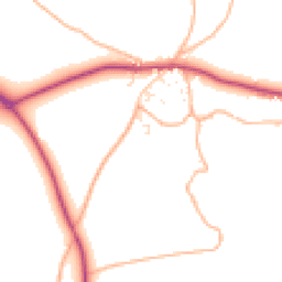 Daytime road noise heatmap for TQ7 3QY
