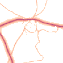Daytime road noise heatmap for TQ7 3QZ