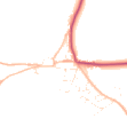 Daytime road noise heatmap for TQ7 3RN