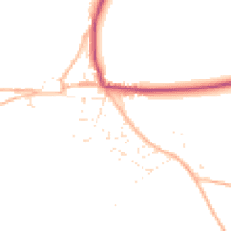 Daytime road noise heatmap for TQ7 3SH
