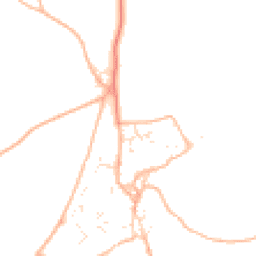 Daytime road noise heatmap for TQ7 4BQ
