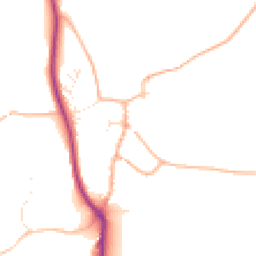 Daytime road noise heatmap for TQ7 4JD
