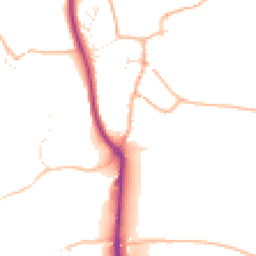 Daytime road noise heatmap for TQ7 4JL