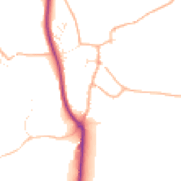 Daytime road noise heatmap for TQ7 4JR