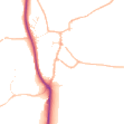 Daytime road noise heatmap for TQ7 4JT