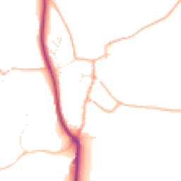 Daytime road noise heatmap for TQ7 4JX