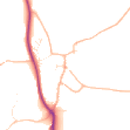 Daytime road noise heatmap for TQ7 4LB