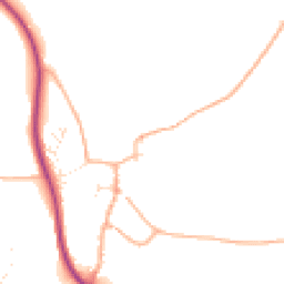 Daytime road noise heatmap for TQ7 4LE