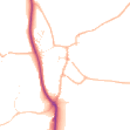 Daytime road noise heatmap for TQ7 4LN