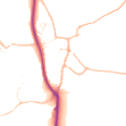 Daytime road noise heatmap for TQ7 4LR