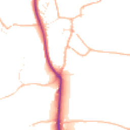 Daytime road noise heatmap for TQ7 4LT
