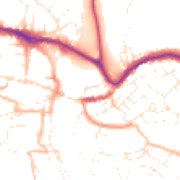Daytime road noise heatmap for TQ9 5AG