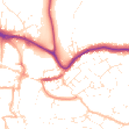 Daytime road noise heatmap for TQ9 5BD
