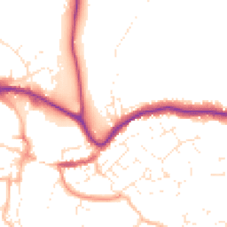 Daytime road noise heatmap for TQ9 5BG