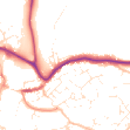 Daytime road noise heatmap for TQ9 5BJ
