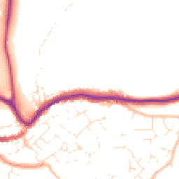 Daytime road noise heatmap for TQ9 5BW