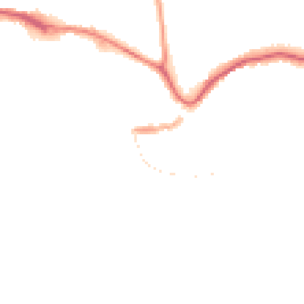 Night-time road noise heatmap for TQ9 5BZ