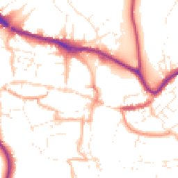 Daytime road noise heatmap for TQ9 5DE