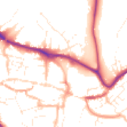 Daytime road noise heatmap for TQ9 5DH