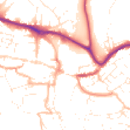 Daytime road noise heatmap for TQ9 5DL