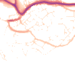 Daytime road noise heatmap for TQ9 5UU