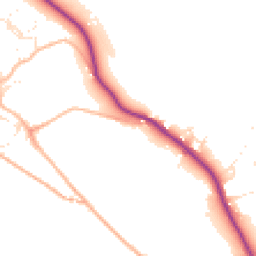 Daytime road noise heatmap for TQ9 6EX