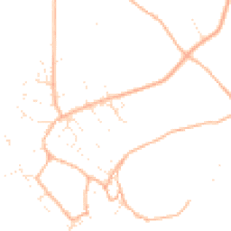 Daytime road noise heatmap for TQ9 6GE