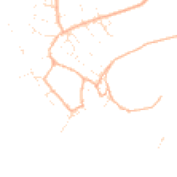 Daytime road noise heatmap for TQ9 6GX
