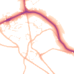Daytime road noise heatmap for TQ9 6HL