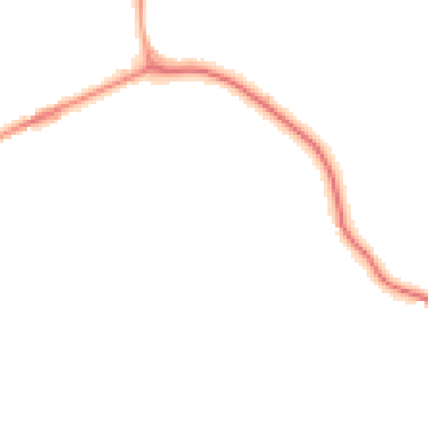 Night-time road noise heatmap for TQ9 6HL