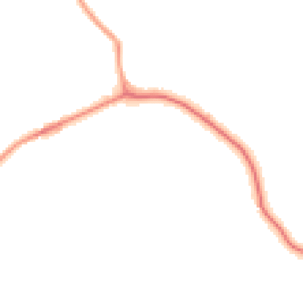 Night-time road noise heatmap for TQ9 6JX