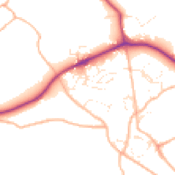 Daytime road noise heatmap for TQ9 6JZ