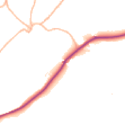 Daytime road noise heatmap for TQ9 6LT