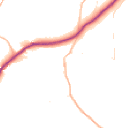 Daytime road noise heatmap for TQ9 6LW