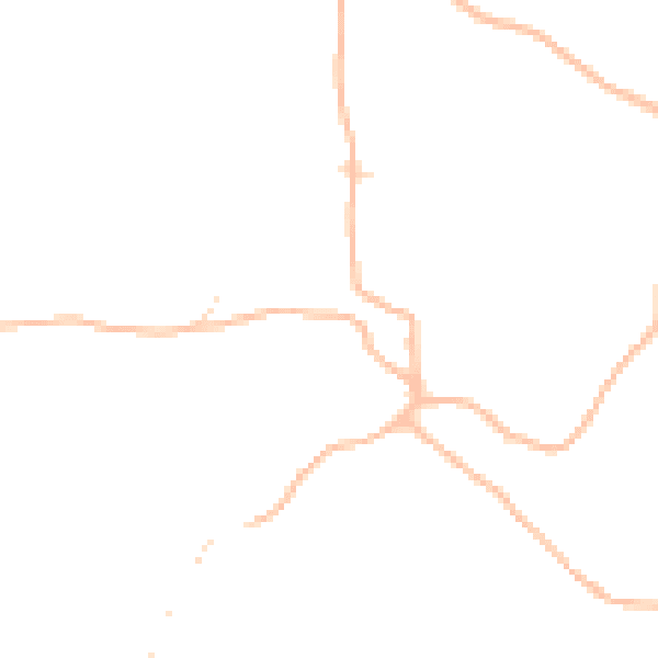 Daytime road noise heatmap for TQ9 7EE
