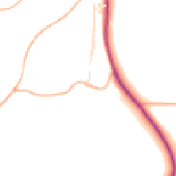 Daytime road noise heatmap for TQ9 7HY