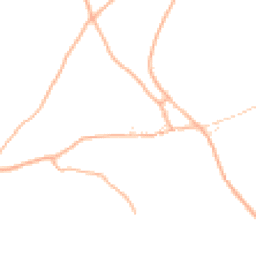 Daytime road noise heatmap for TQ9 7JL