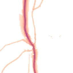 Daytime road noise heatmap for TQ9 7TG