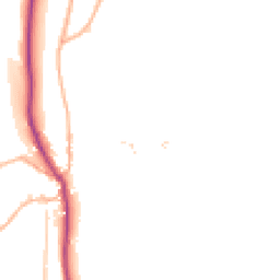 Daytime road noise heatmap for TQ9 7TJ