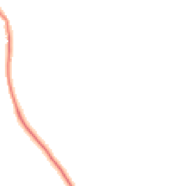 Night-time road noise heatmap for TQ9 7UA